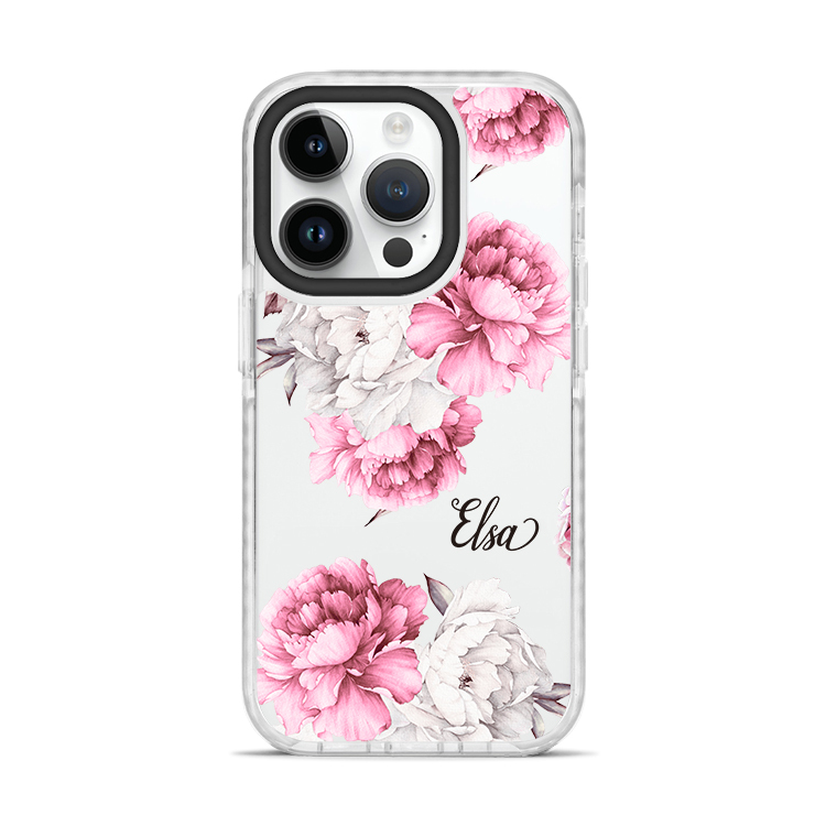 溫柔女孩 撞白殼 - (訂製名字)  iPhone客製化手機殼