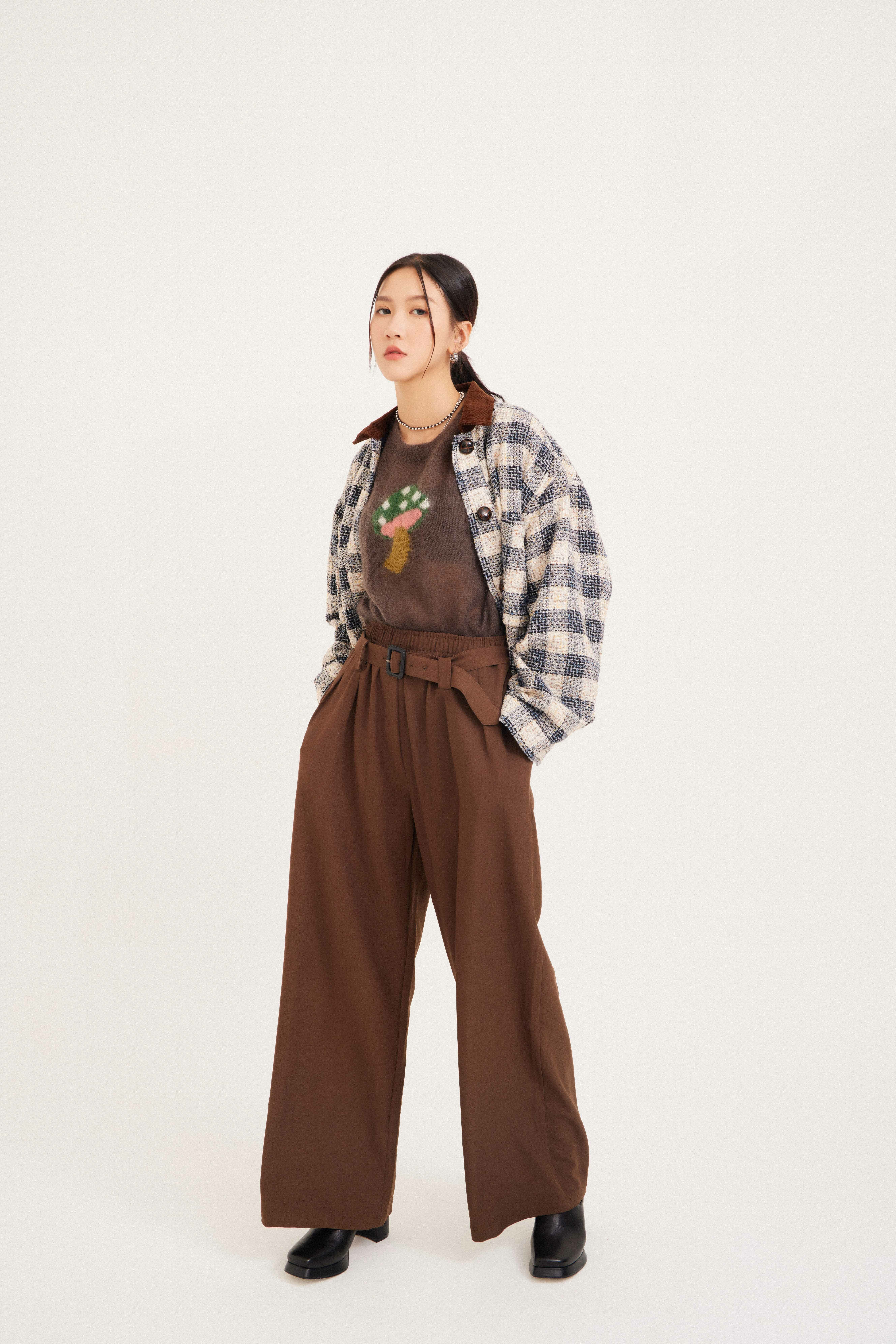 蘑菇圖案短袖冷衫（現貨款式）