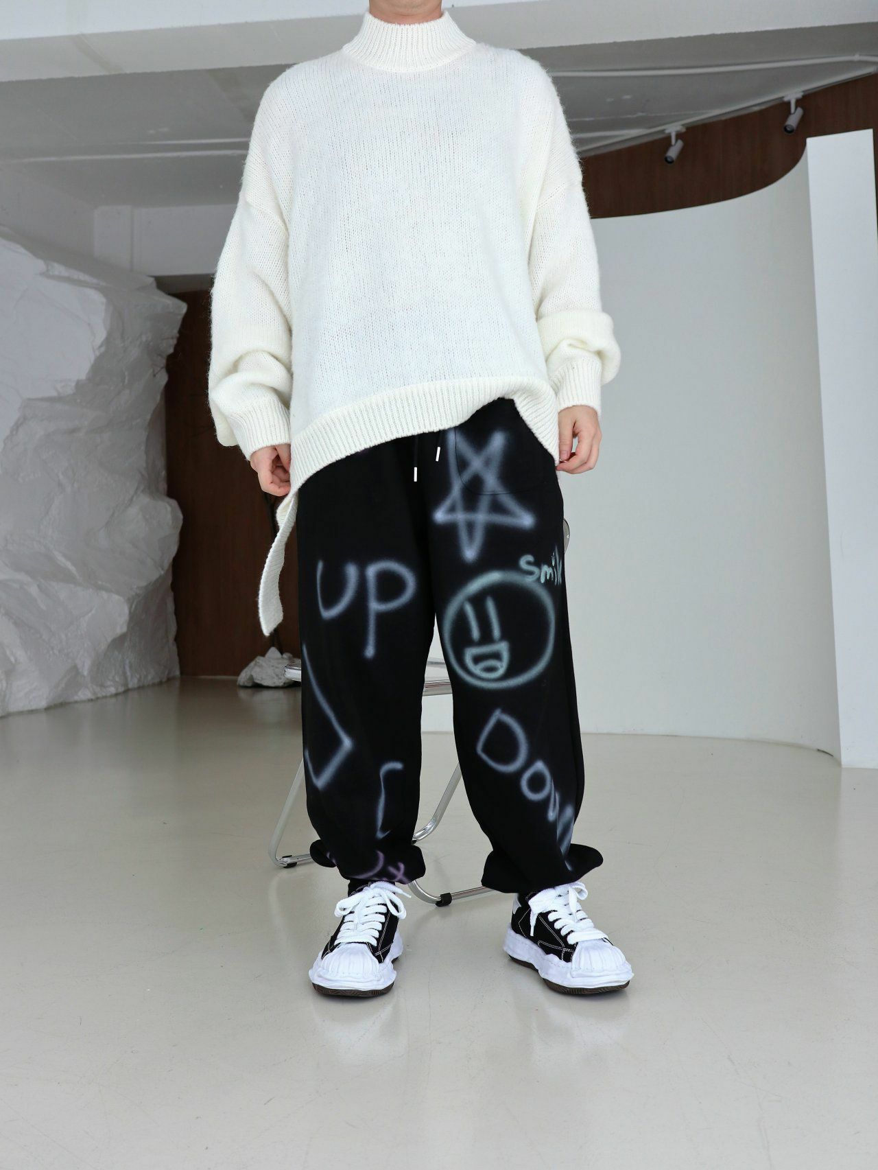 淨色高領針織衫 3.14-020T