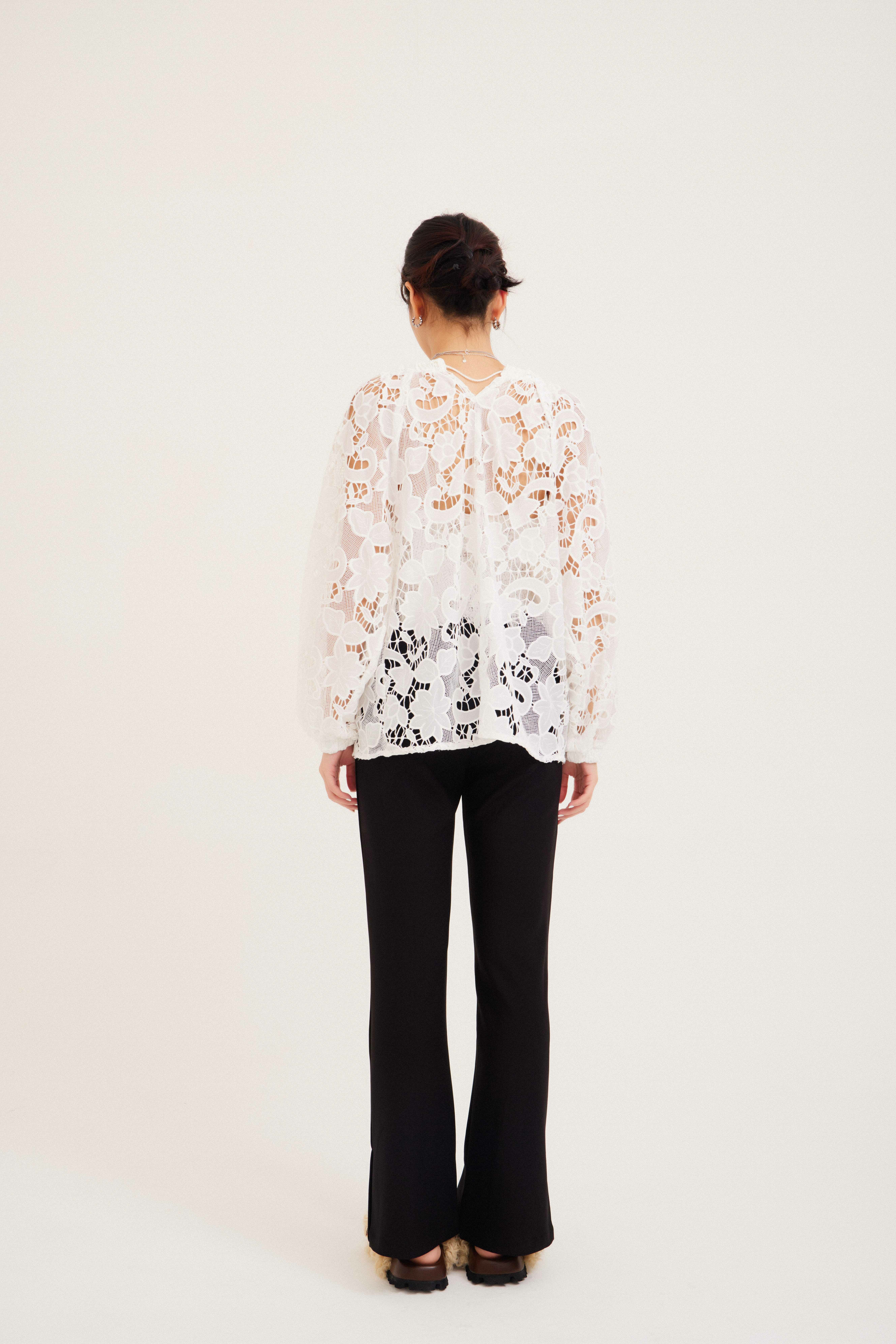 通花棉lace民族風上衣 (現貨款式）