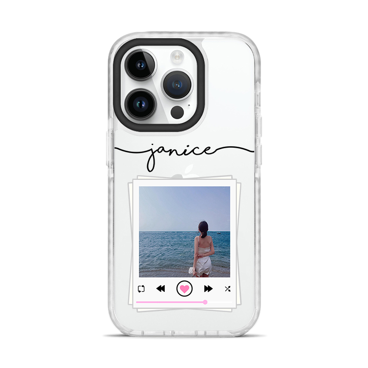 專屬歌單 撞白殼 - (訂製名字)  iPhone客製化手機殼