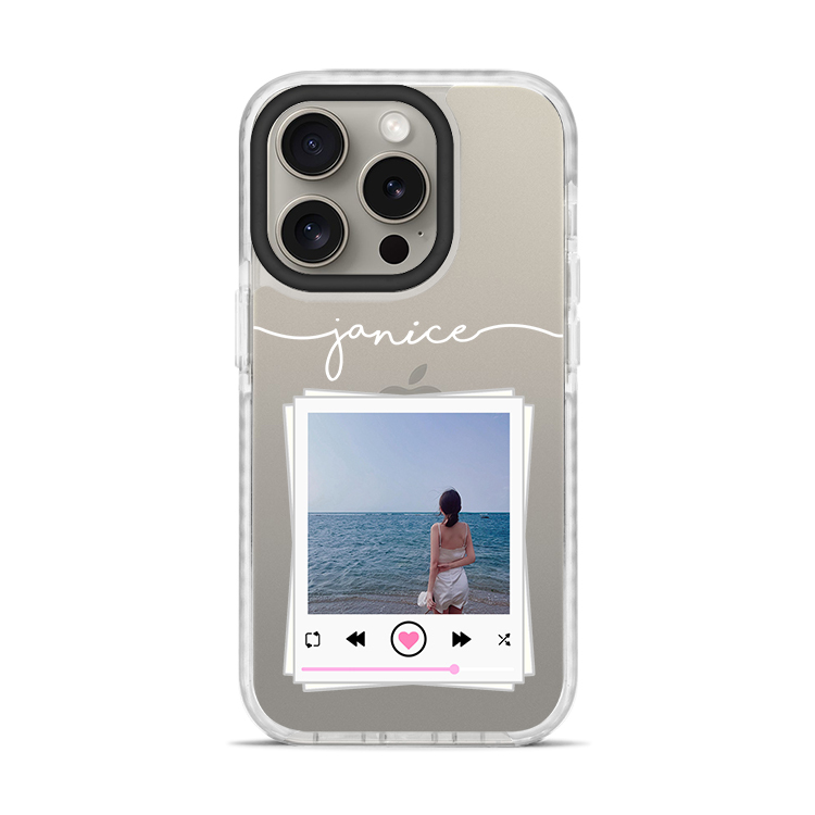 專屬歌單 撞白殼 - (訂製名字)  iPhone客製化手機殼