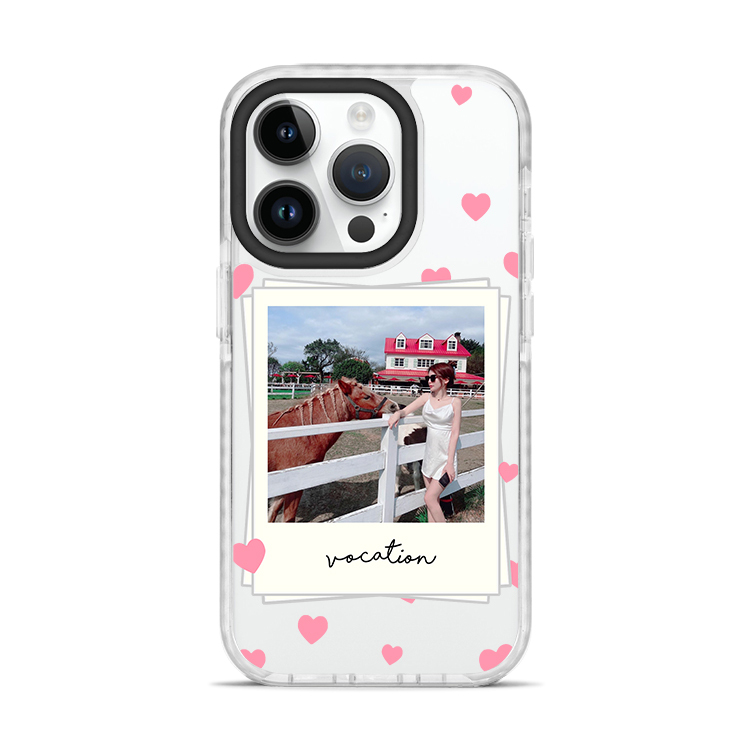 專屬照片 撞白殼 - (訂製名字)  iPhone客製化手機殼