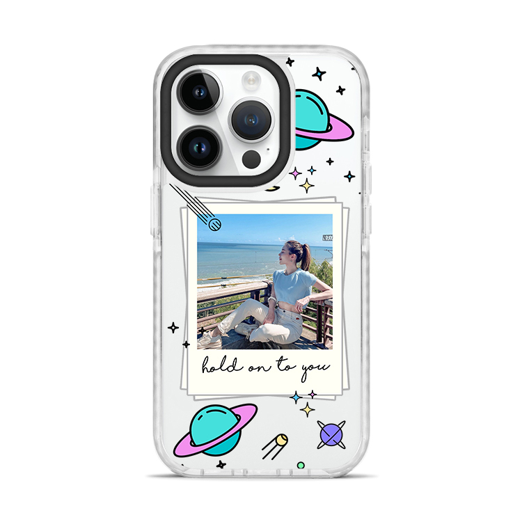專屬星球 撞白殼 - (訂製名字)  iPhone客製化手機殼