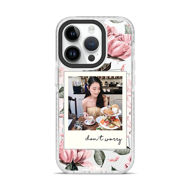 浪漫照片 撞白殼 - (訂製名字)  iPhone客製化手機殼