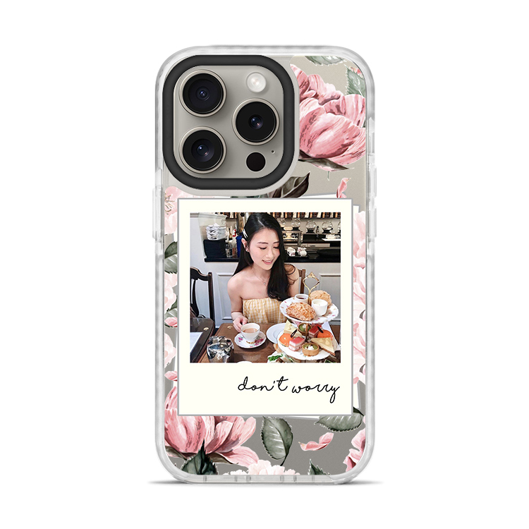 浪漫照片 撞白殼 - (訂製名字)  iPhone客製化手機殼