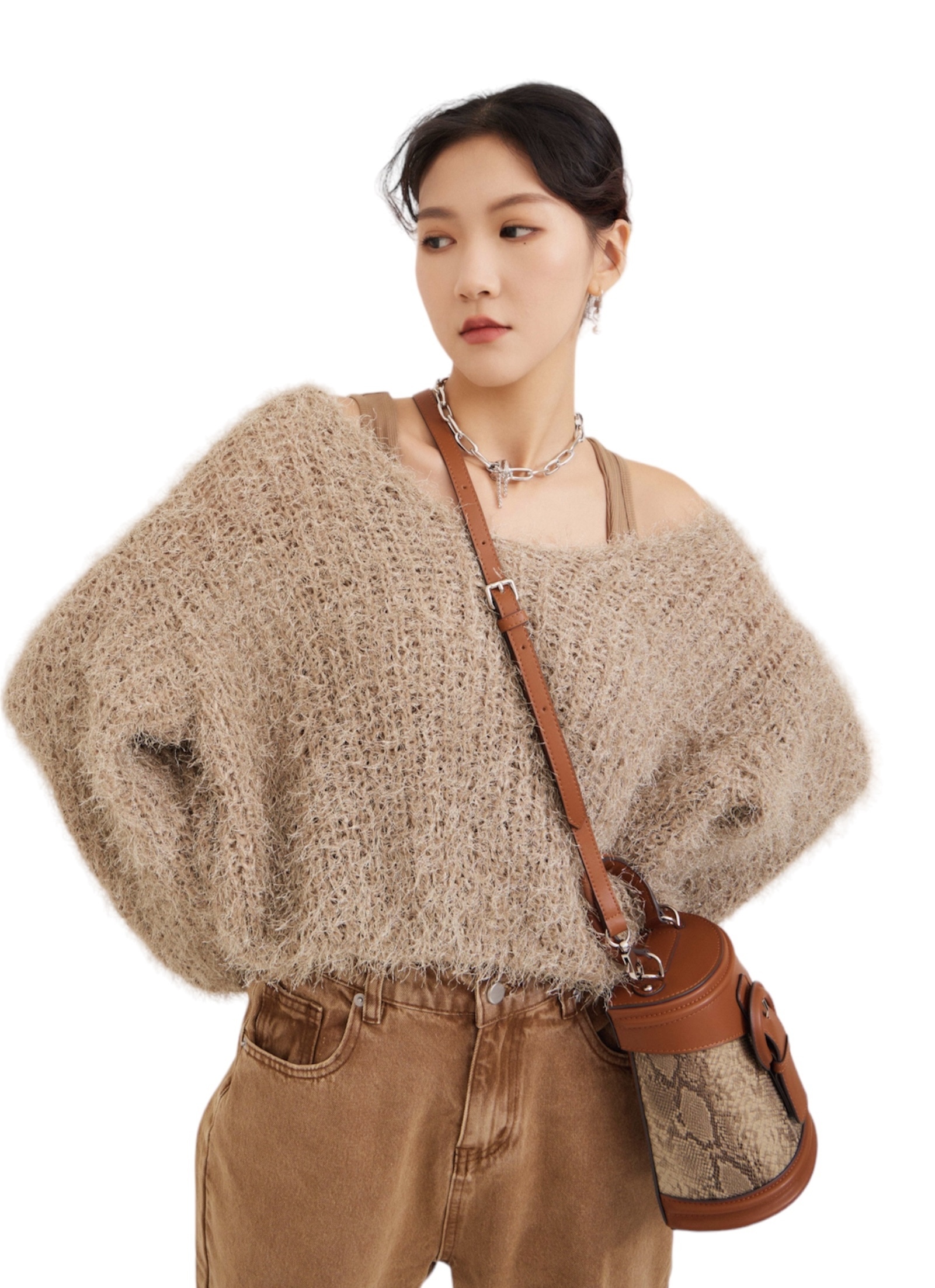 慵懶風毛毛大冷衫 (現貨款式）