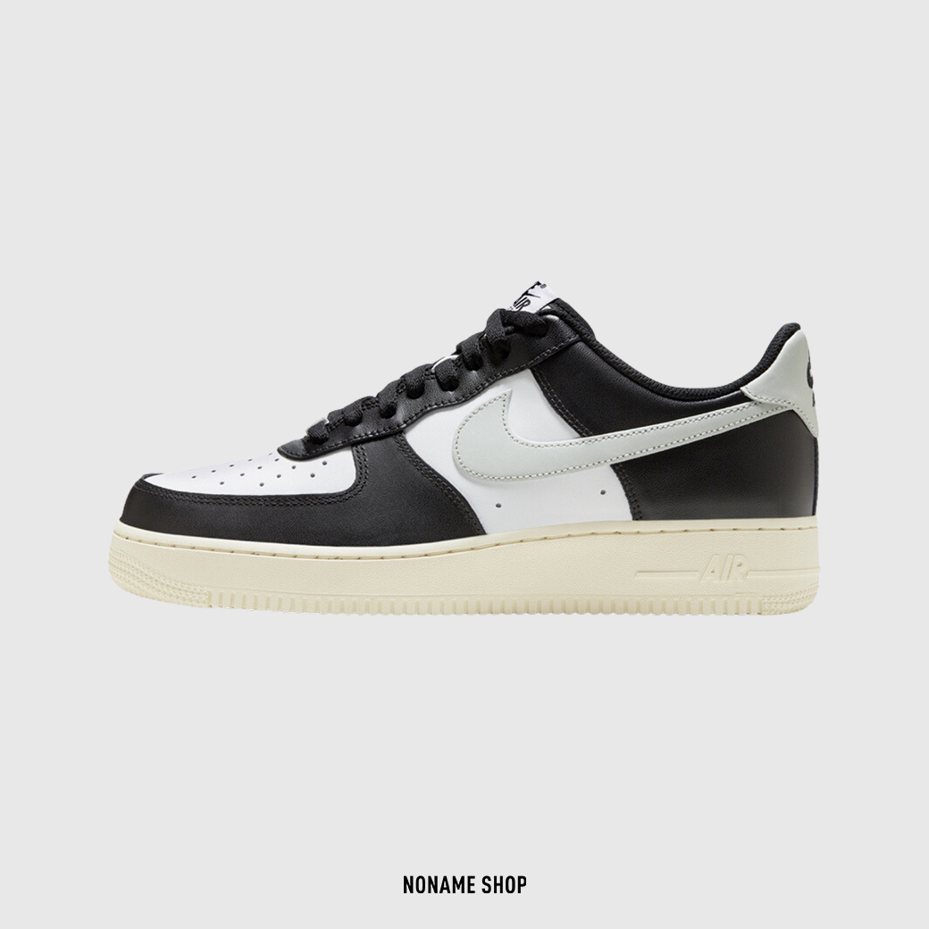 NIKE AIR FORCE 1 AF1 Black grey 熊貓 黑白灰勾 奶油底 (男款)