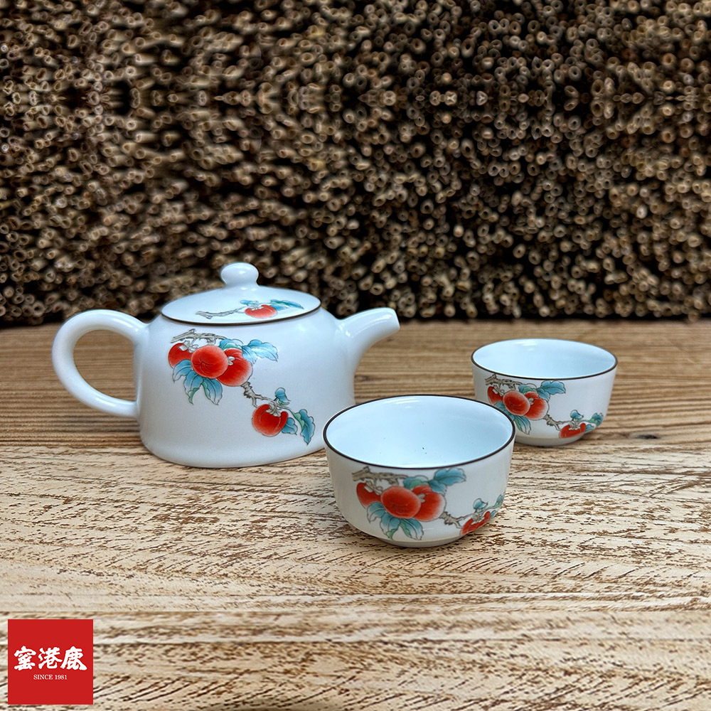 事事如意茶具3入禮盒套裝｜高雅陶瓷茶具禮盒推薦 送禮首選