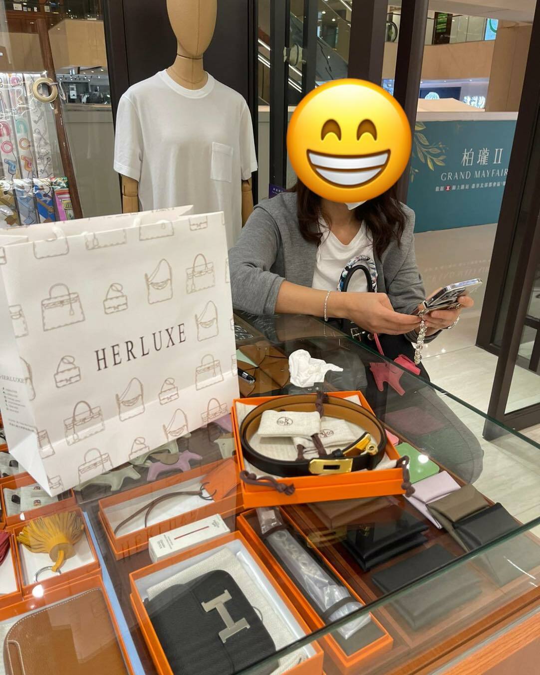 爽快大V靚靚來買野🎉 一眼睇中呢條黑色Kelly belt🖤 靚靚覺得我哋價格好👍 還想訂Bearn wallet👝大象灰🐘🥳 多謝你對我哋一直以來鼎力支持與信任🫶