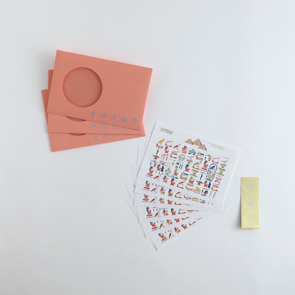 古埃及學 行星科學 信紙信封組 ｜日本STUDY HOLIC