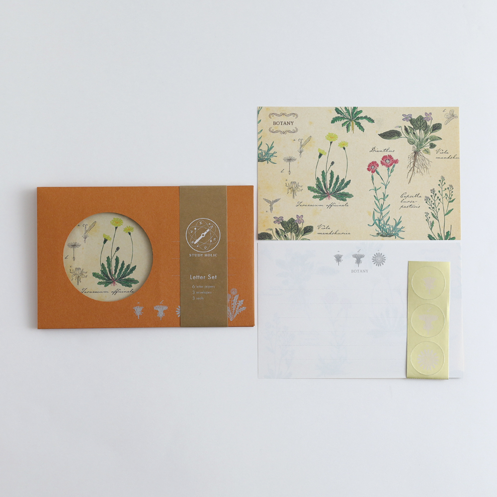 植物學 行星科學 信紙信封組 ｜日本STUDY HOLIC