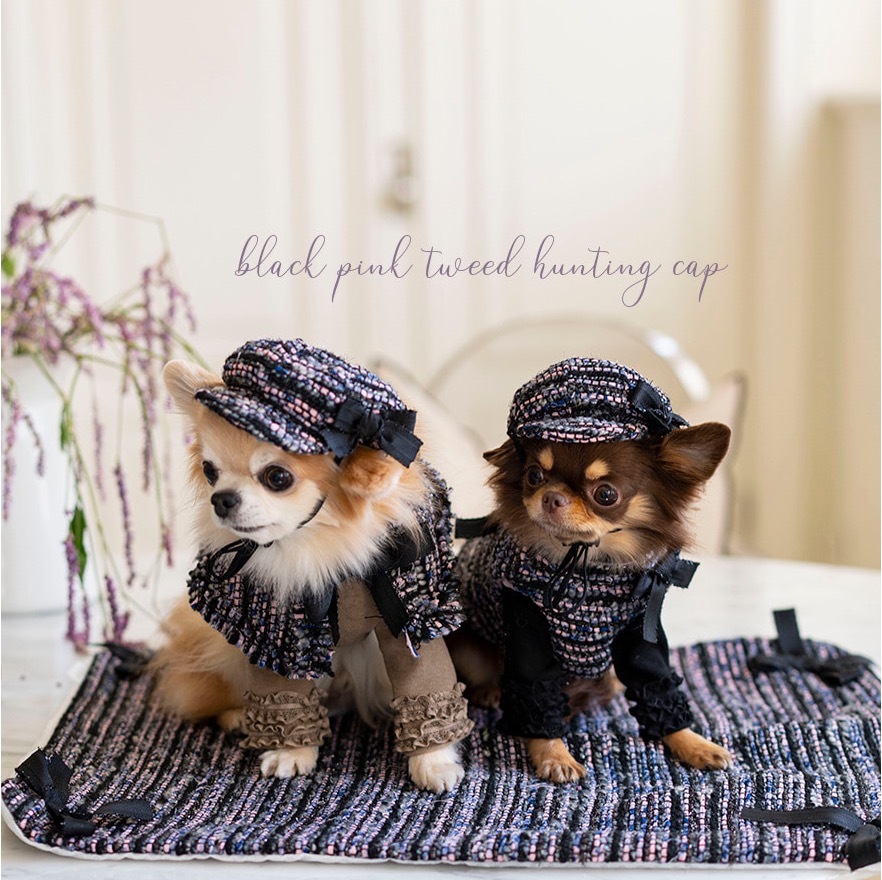 OPAAAP Black Pink 毛呢貝雷帽