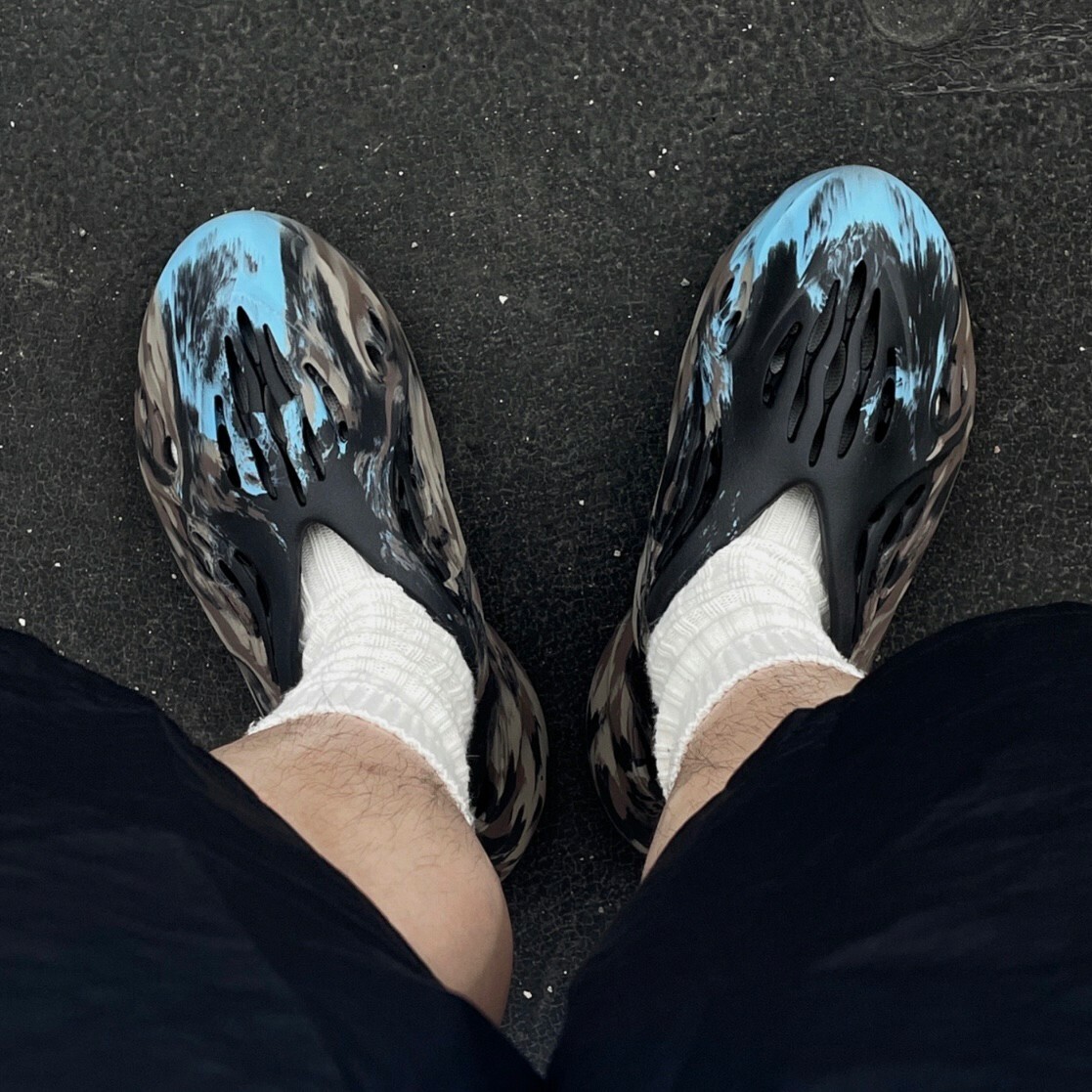 Adidas YEEZY Foam Runner MX Cinder 黑炫彩 渲染 迷彩 大地色