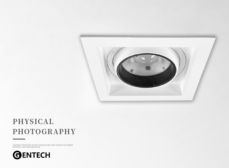 牛眼聚光崁燈系列 方型單燈 12W~30W 開孔7.5~11.5cm