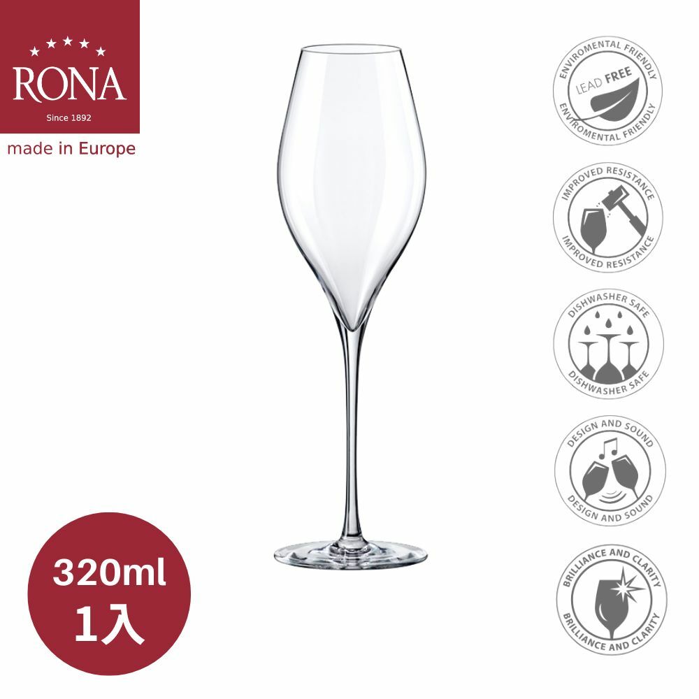 【RONA】斯洛伐克SWAN天鵝系列 香檳杯320ml