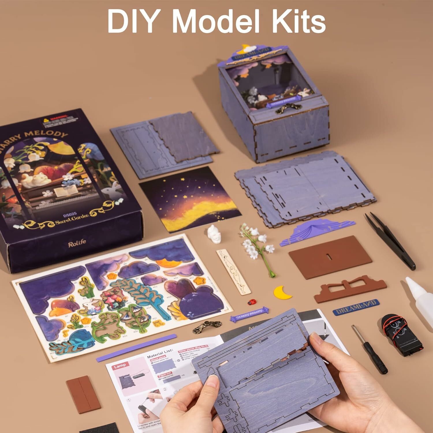 《 Robotime 》 祕密花園 劇場組裝小屋 鈴蘭夜曲