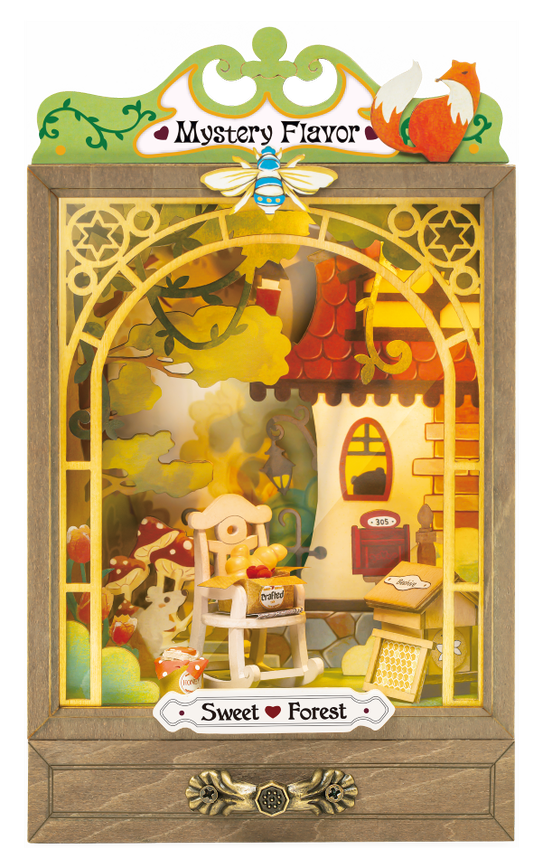 《 Robotime 》 祕密花園 劇場組裝小屋 蜜罐之森