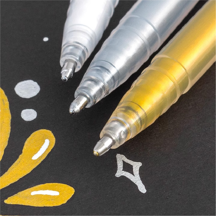 中國 STA斯塔 NO.7205 高光筆1mm 金銀白