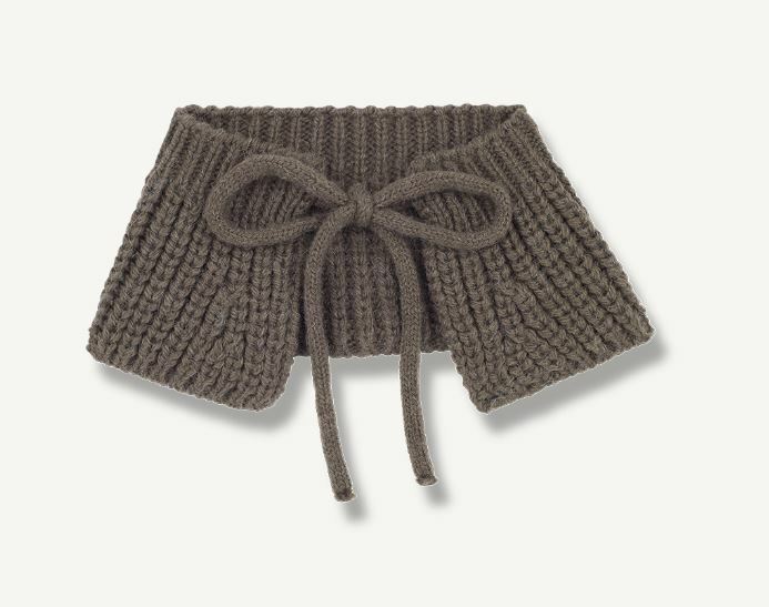 1+ in the family 寶貝針織領片MARGOT-bb earth 咖