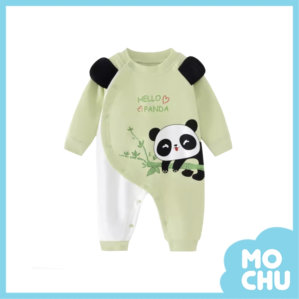 竹子熊貓長袖連身衣