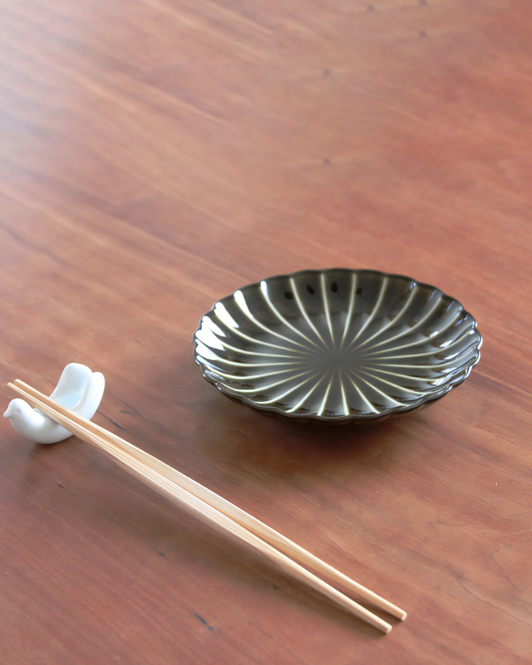 Minoware Giyaman 14.5cm Plate Rikyu Green｜Kaneko Kohyo