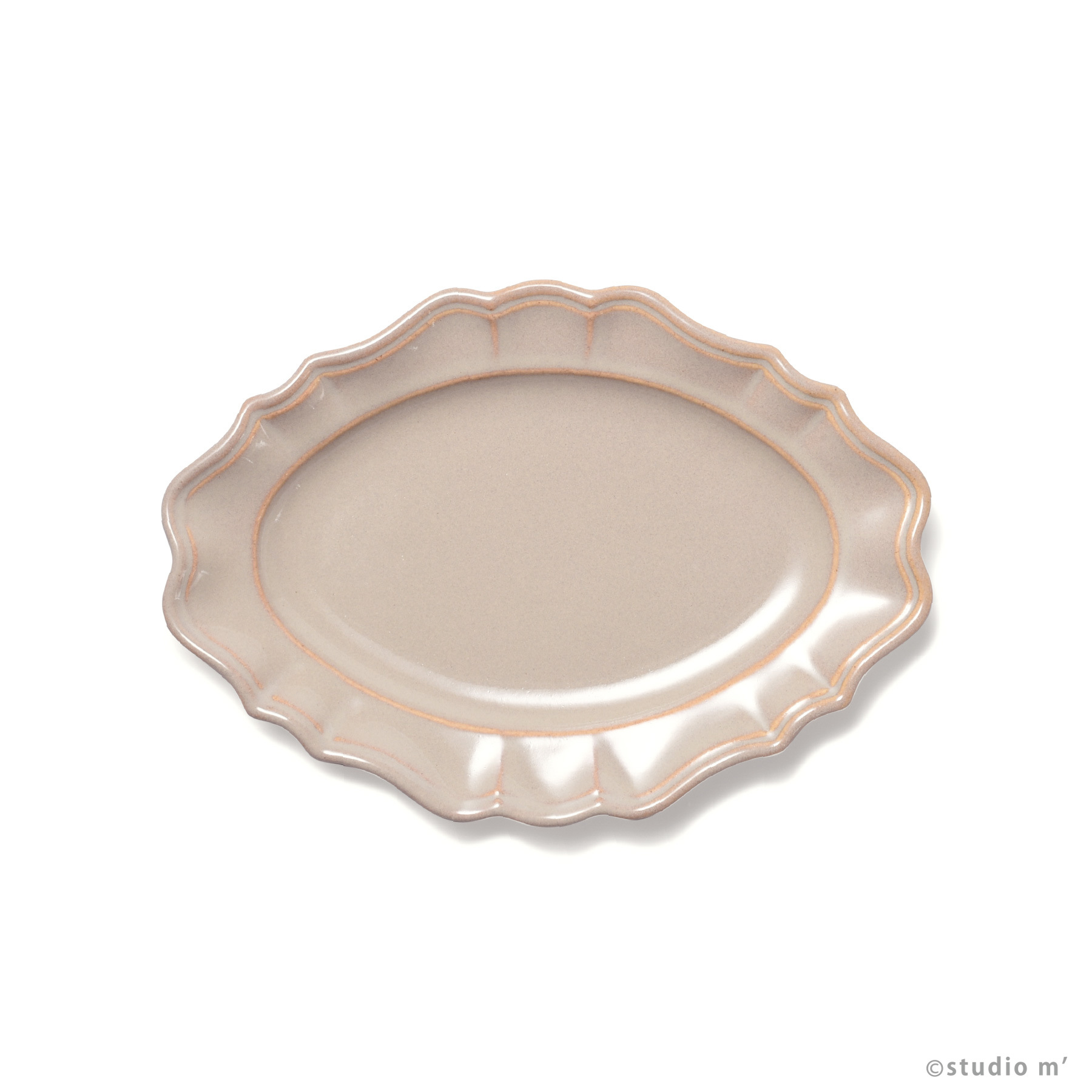 STUDIO M' - Manoir 萬用系列橢圓盤20cm / 灰