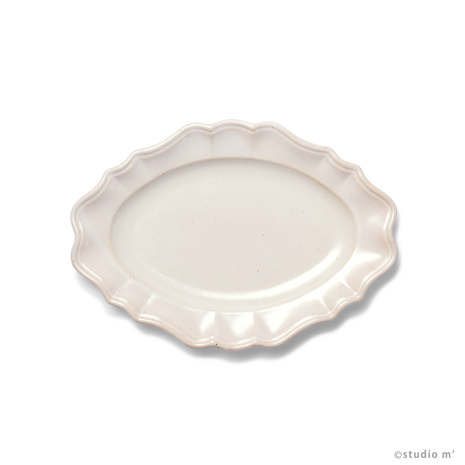 STUDIO M' - Manoir 萬用系列橢圓盤20cm / 白