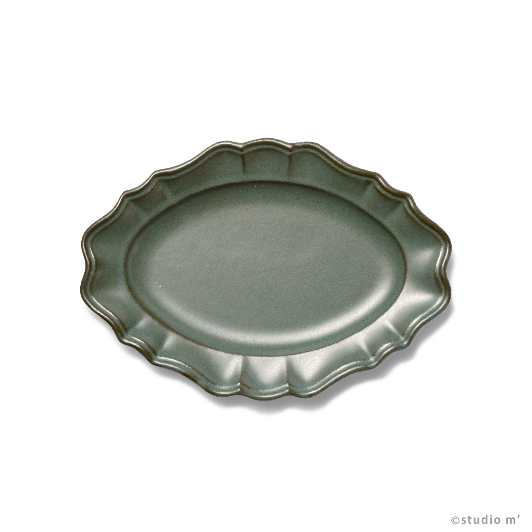 STUDIO M' - Manoir 萬用系列橢圓盤20cm / 深綠
