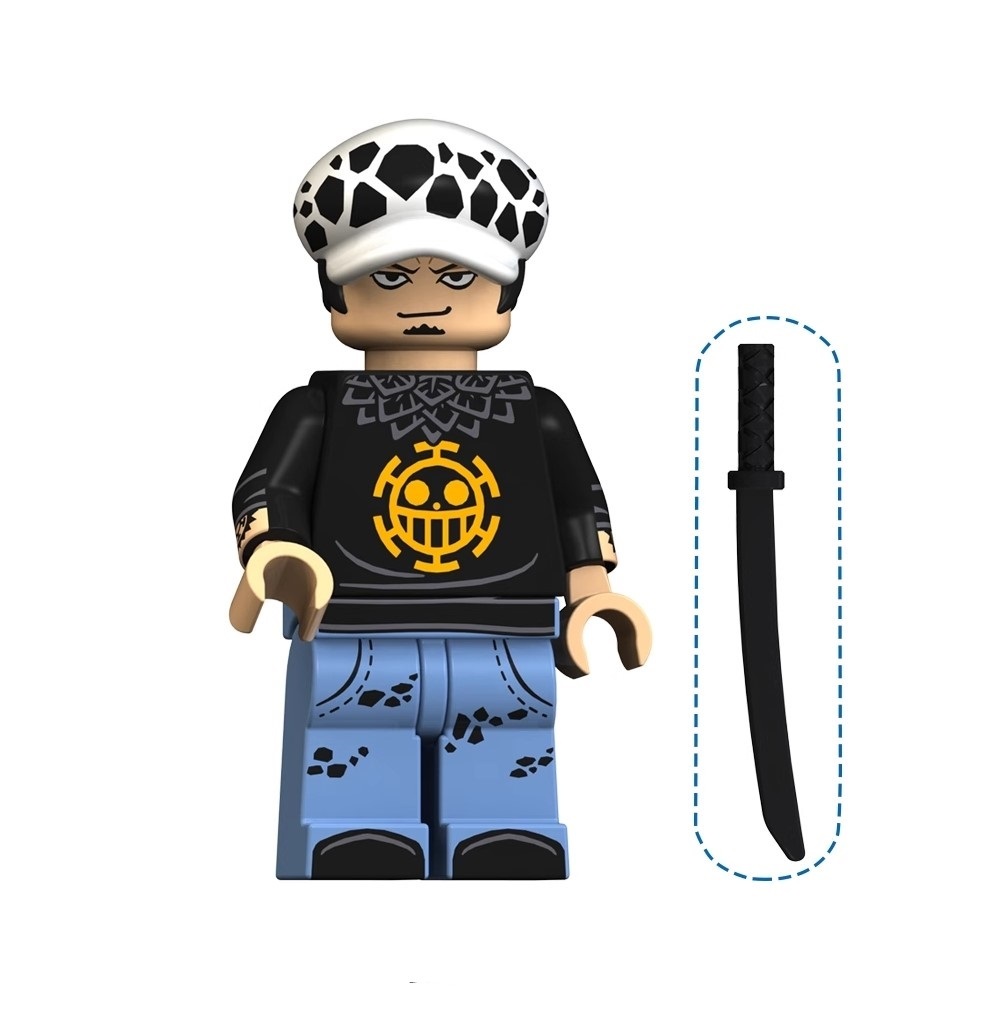 Trafalgar Law One Piece Custom Minifigures Minifigs Fit Lego XP097