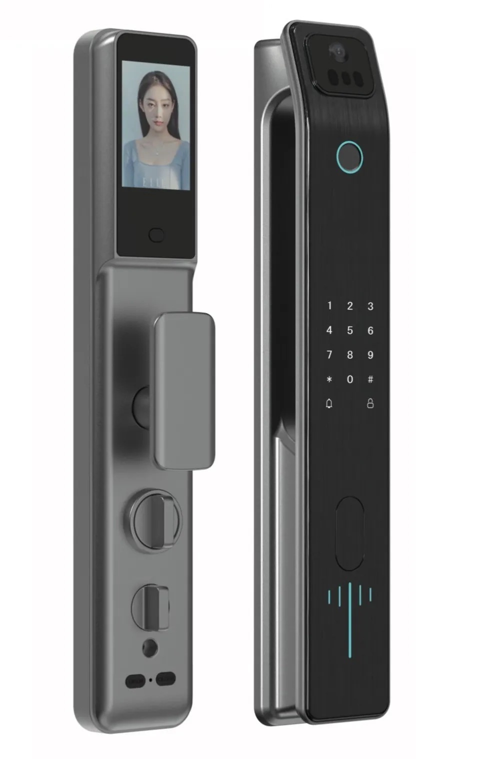 Hyundai 現代 HY-SLA808 人臉識別 WiFi視頻門鈴智能門鎖（送基本安裝）