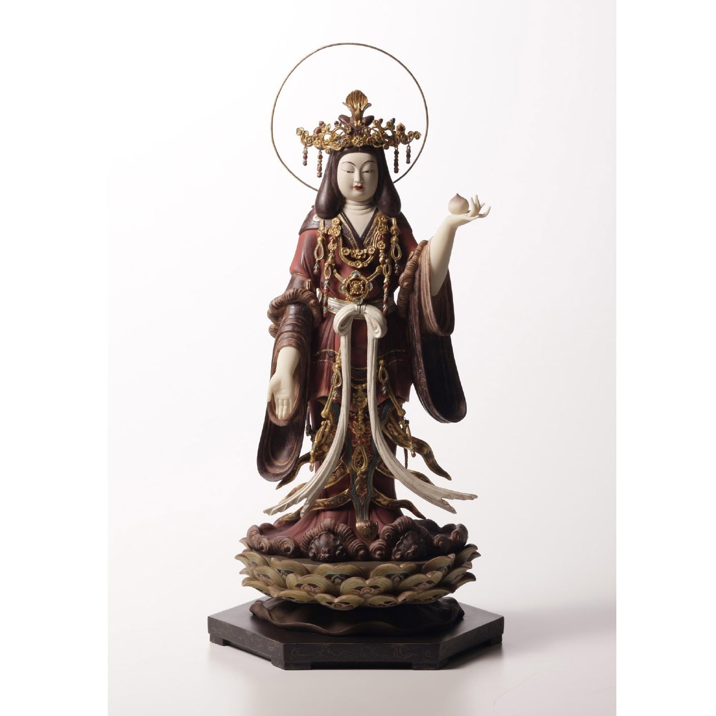 【月末セール・新品】 香合仏　七面天女　白檀　仏龕　懐中仏　吉祥天女 月末セール・新品】 香合仏 七面天女 白檀 仏龕 懐中仏 吉祥天女