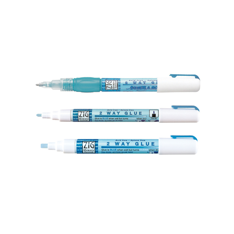 日本 Kuretake 吳竹 無酸膠水筆 (乾濕兩用) 1mm 2mm 4mm