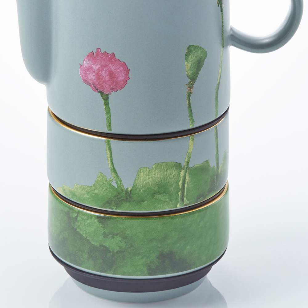 蓮漪隨行茶具-蓮花畫作的細節滿滿