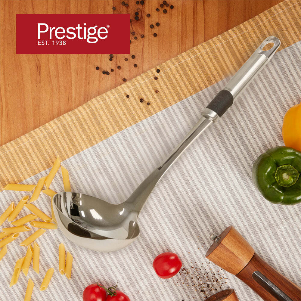 《PRESTIGE Basics Grey》不銹鋼柄湯勺