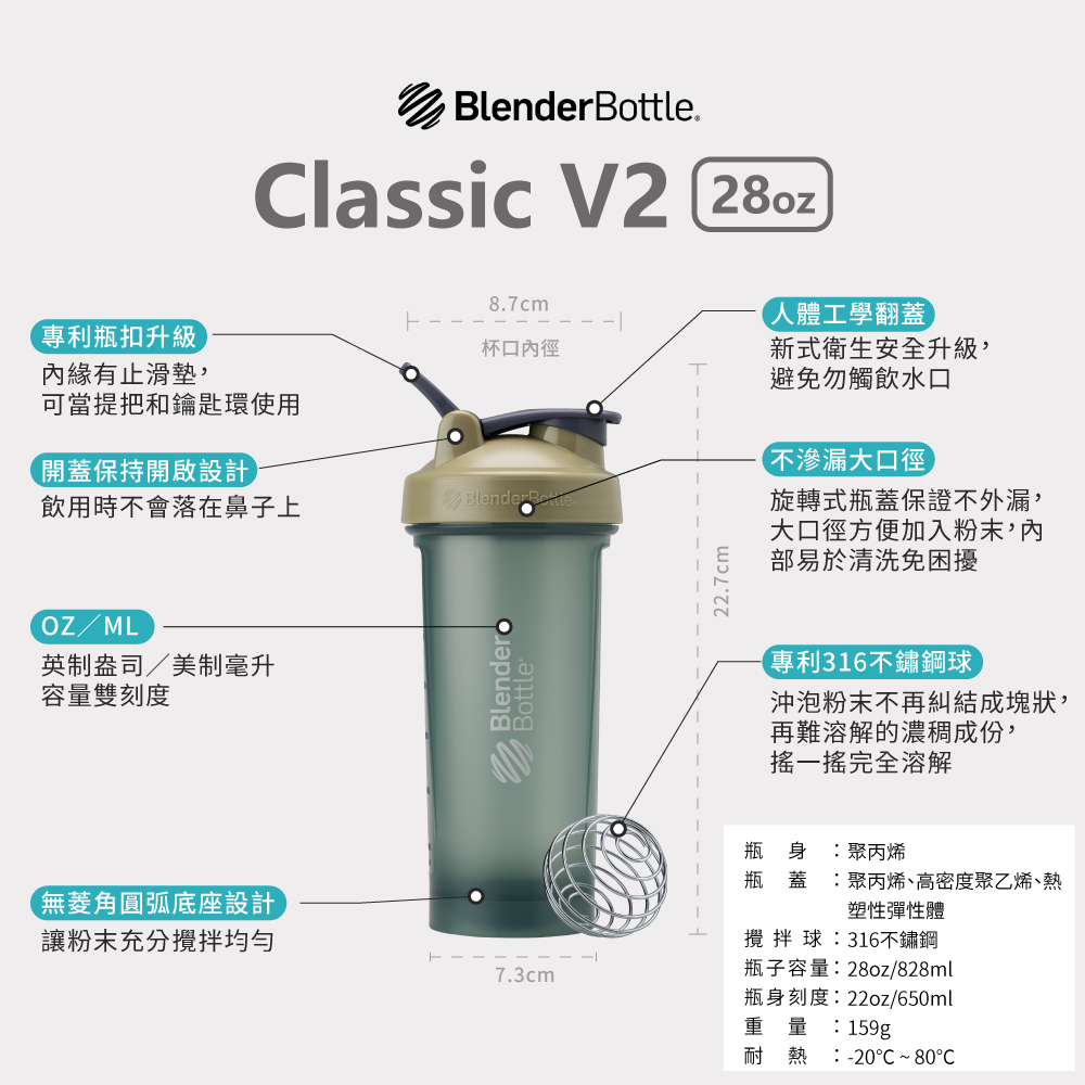 BlenderBottle•LINE FRIENDS】Classic V2 Shaker Bottle 28oz/828ml - Shop  blender-bottle-py-tw Pitchers - Pinkoi