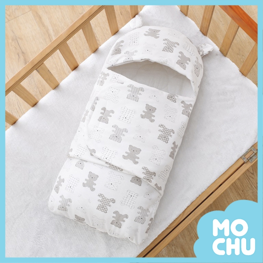 萌趣卡通小熊純棉包巾