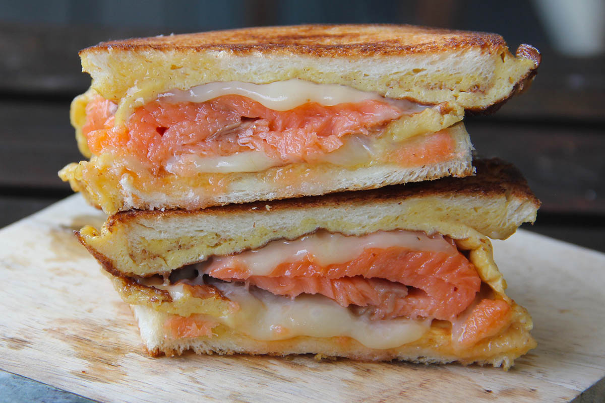 煙燻鮭魚食譜煙燻鮭魚三明治