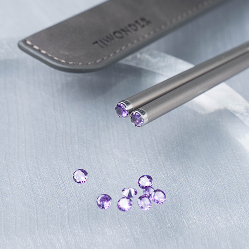 莫桑石、純鈦筷子