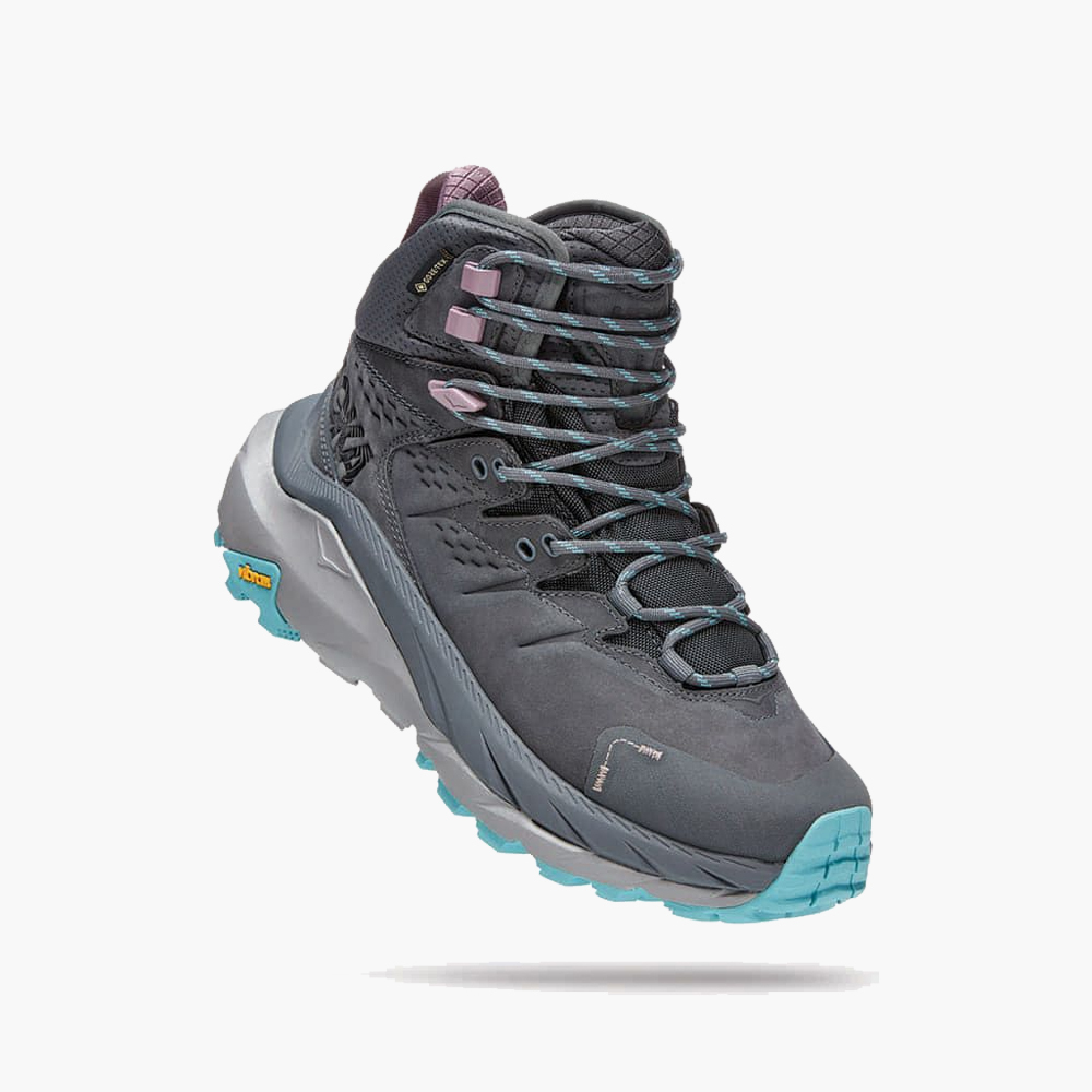 HOKA ] 女款KAHA 2 Mid Gore Tex 登山健行鞋城堡岩灰/黛藍