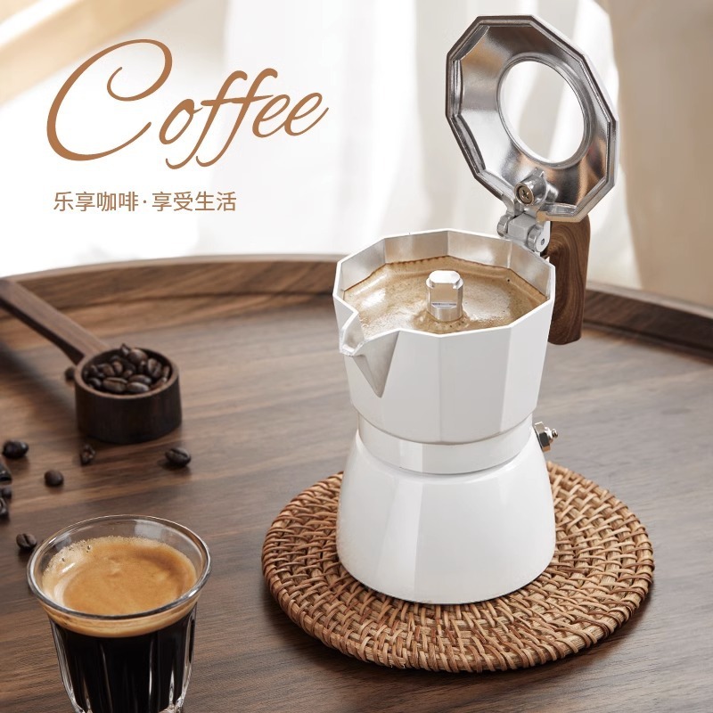 Hiker Tribe馥郁香濃☕️雙閥陶瓷塗層摩卡壺MOKA POT｜濃萃你的專屬