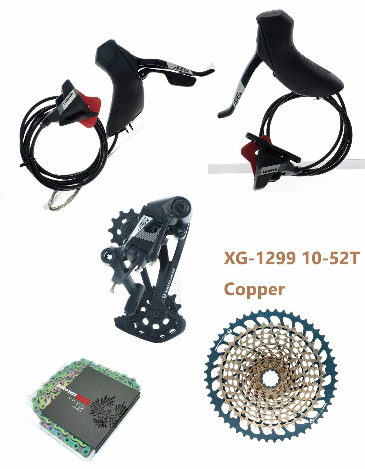 SRAM APEX 1x12 Eagle Mechanical Shifter/Rear Deraill SRAM APEX 1x12 Eagle Mechanical Shifter/Rear Deraill