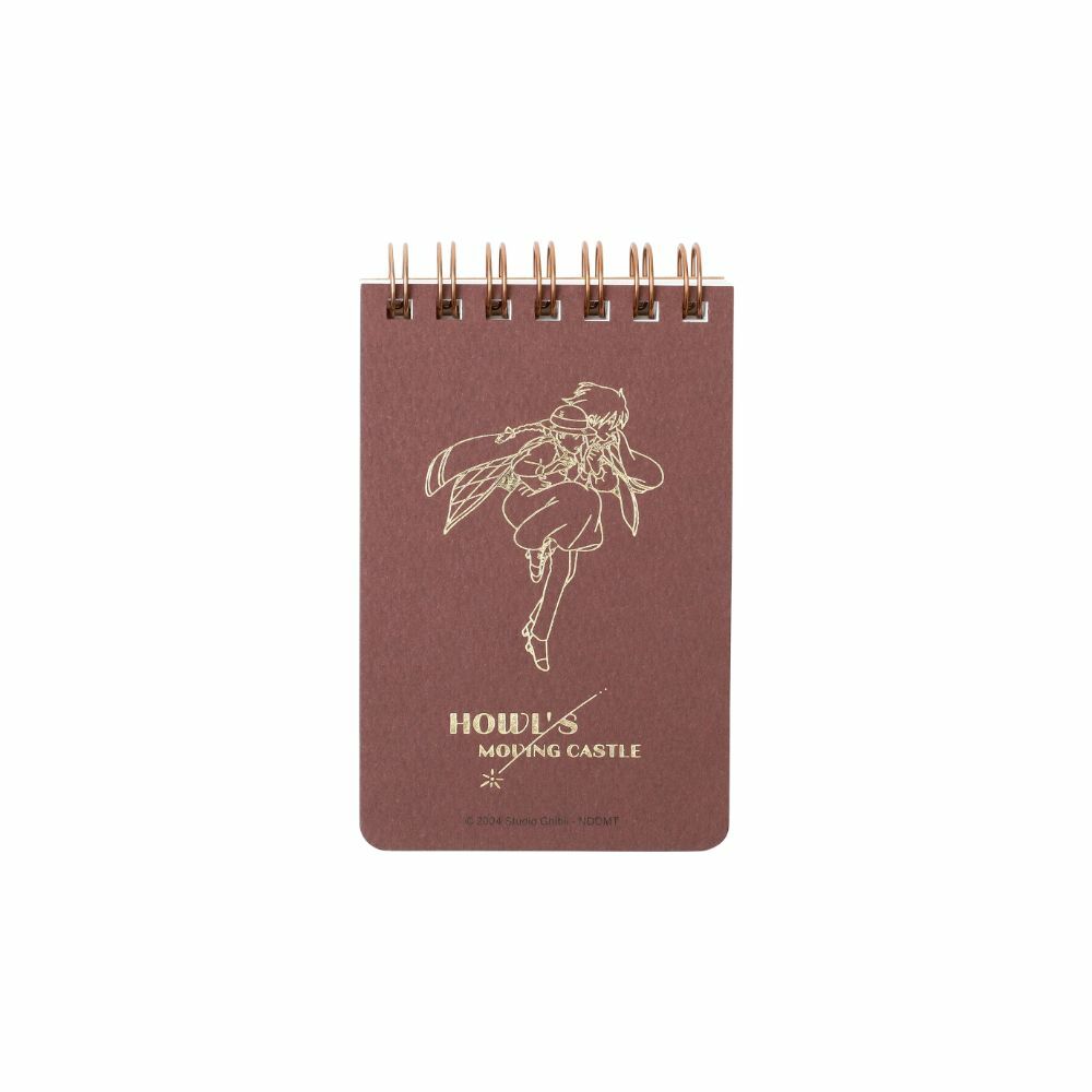 迷你燙金線圈筆記本 霍爾的移動城堡