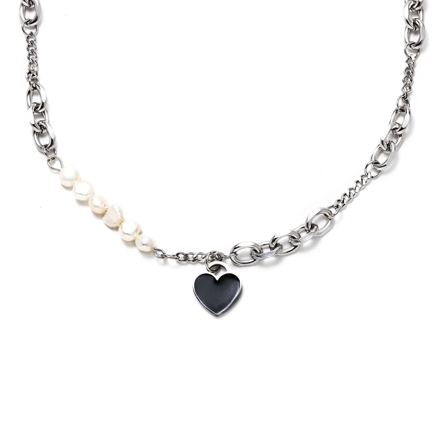 平價飾品,鋼飾,愛心,珍珠,項鍊