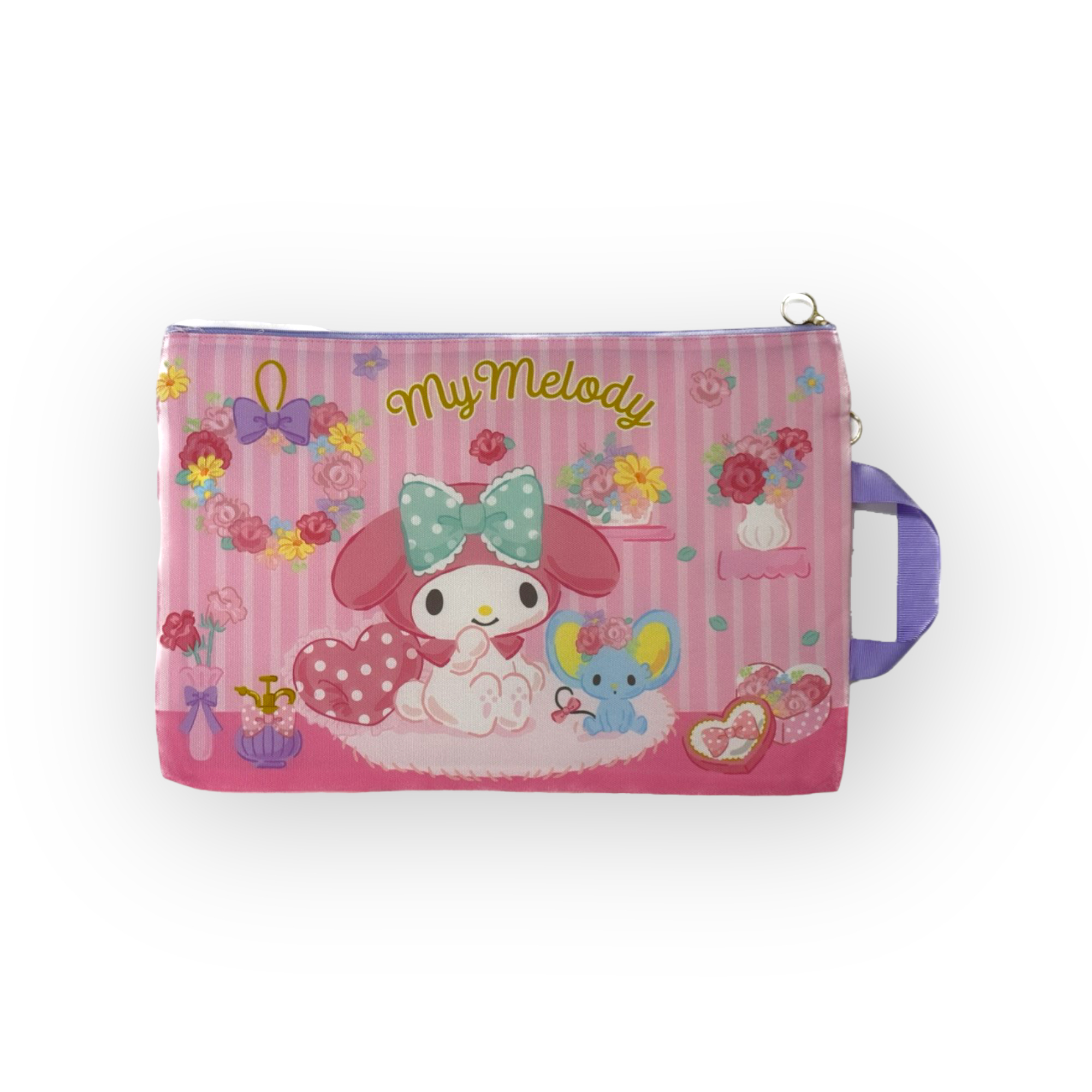 Melody F4雙拉鏈布文件袋連手挽