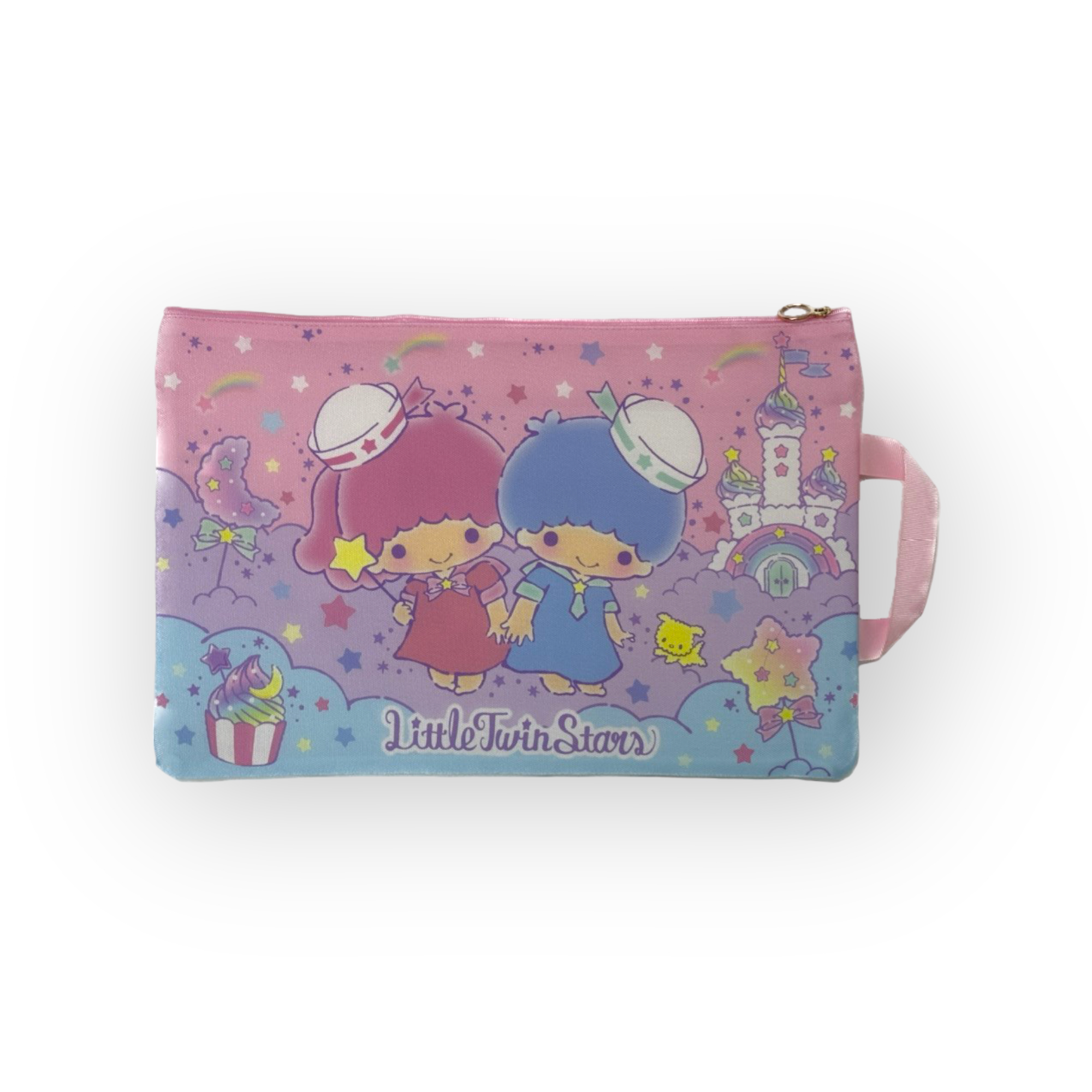 Twin Stars F4雙拉鏈布文件袋連手挽