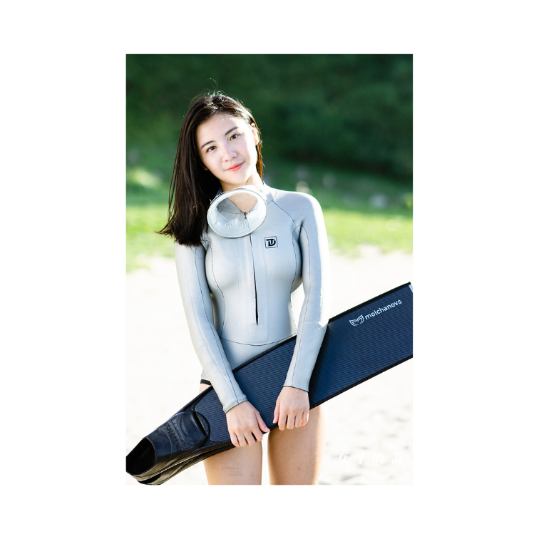 現貨※TRUDIVE【Siren海妖系列】(3mm盲縫) 前拉滑面防寒比基尼