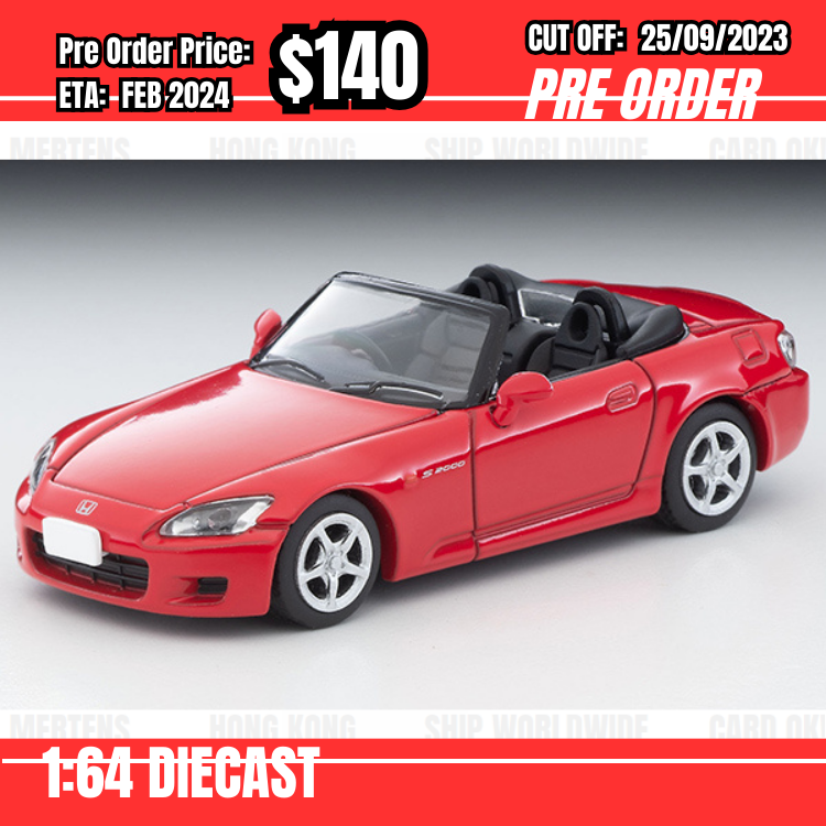PO-$140 * Tomytec *1:64 LV-N269c Honda S2000 Red 1999 [OD14/09]