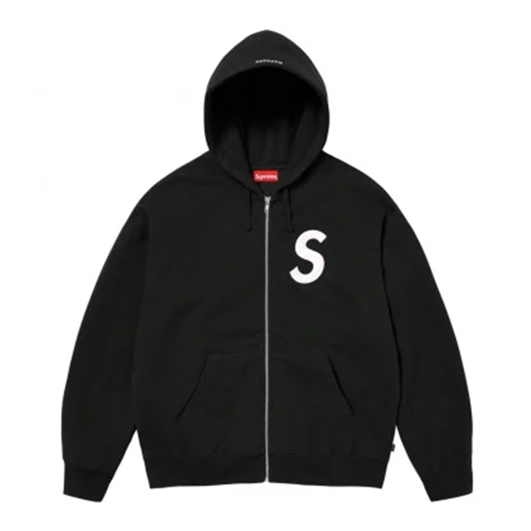 Supreme 23FW Zip Up Hooded Sweatshirt 電繡S Logo 連帽外套