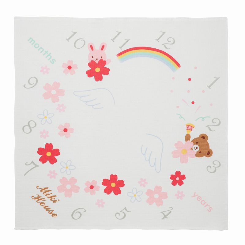 時刻表紗布浴巾